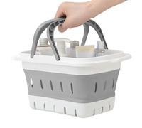 Panier de Douche pour Dortoir,Panier De Douche Pliable Avec Poignée | Bac de Rangement Portable pour et Adultes - Salle de Bain Appartement Dortoir Universitaire Camping Gym Maison Camping-Car