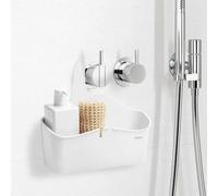 Panier De Douche - RAYEN - À Suspendre - 28x8x28cm - Blanc