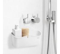 Panier De Douche - RAYEN - À Suspendre - 28x8x28cm - Blanc