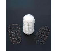 Panier de drainage de laboratoire en fil de cuivre, 1 pièce - Diamètre: 50mm, hauteur: 80mm, 2,7g ±0,3g, solutions personnalisables disponibles