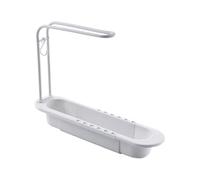 Panier de drainage extensible et réglable pour évier rétractable | Porte-éponge multifonction pour évier de salle de bain, comptoir, douche, maison, appartement, savon, éponges, organisation