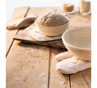 Panier de fermentation en Peddigrohr, petit, Ø 18 cm, forme de pain