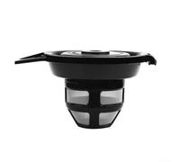 Panier de filtre à café compatible avec FLEXBREW 49979, filtre à café réutilisable pour fond et doux, pièce de rechange en plastique noir, design facile à nettoyer pour brassage quotidien