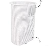 Panier de filtre de piscine en plastique de rechange pour écumoire - Construction robuste - Capture les débris - Compatible avec Hayward pour pompe II SP3000 (B-207 Blanc)