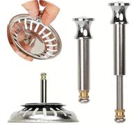Panier de filtre Tourillon de rechange, 1 pack, pour commande excentrique, dépasse 27-57 mm de profondeur dans l'écoulement, Ø 8 mm tige, tourillon en laiton, compatible avec Franke