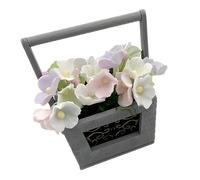 Panier de fleurs de jardin pour plantes et poupées - Accessoires de jeu de simulation - Scène de vie - Jeu de rôle - Collection de loisirs créatifs - Panier miniature