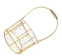 Panier de Fleurs Rond en Fil de Fer avec Poignée, 20 Cm