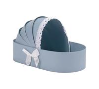 Panier de fleurs vide, boîte-cadeau en forme de berceau, Blue | Boîte-cadeau en carton pour mariage, boîte d ' emballage de Bouquets de fleurs pour fêtes prénatales, fête de mariage