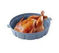 Panier de friteuse à air en silicone réutilisable - Revêtement de cuisson avec poignées résistantes à la chaleur | Accessoire de cuisine antiadhésif pour four, micro-ondes, friteuse, cuisson et p