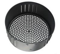 Panier de friteuse en fonte noire avec revêtement anti-adhésif pour la cuisson et la rôtisserie, base drainante, passe au lave-vaisselle, compatible avec les modèles de 2,6 l ou 3,5 L, ustensiles de