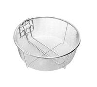 Panier de friteuse rond - Panier à frire pliable | Outil de cuisson en acier inoxydable avec poignée amovible, petit panier à frire pour frites, poisson frit, ailes de poulet
