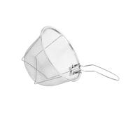 Panier de Friture Multifonction, Gain de Place avec Poignée Pliable (18cm | Acier inoxydable durable, Parfait pour une cuisine domestique, Polyvalent pour faire bouillir