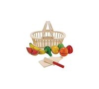 Panier de fruits avec bande (scratch), jouet bois