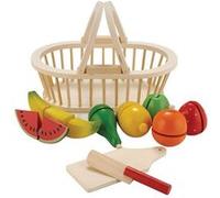 New Classic Toys Panier de Fruits en bois Jeu d’Imitation Éducative pour Enfants