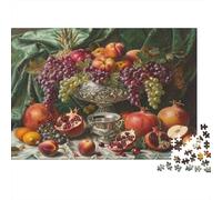 Panier de Fruits de Nature Morte 1000 Pièces Carton Épais Puzzle Premium Collecteurs Décompression Défiant Décoration Murale Idée Cadeau 38x26cm/1000pcs