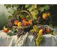 Panier de Fruits de Nature Morte Puzzles 300 Pièces pour Adultes Educa Jeu De Créativité Qualité Supérieure Détente Décoration Intérieure Cadeau De Noël 300 PCS