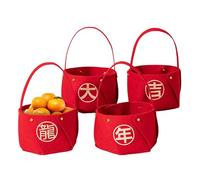 Panier de fruits secs pour la décoration, ensemble de paniers de fruits secs | Panier de fruits secs, boîte à bonbons non tissée | Fournitures de fête portables simples et polyvalentes, décoration de