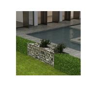 vidaXL Panier Gabion Acier 120x30x50 cm Jardinière Parterre Surélevé Jardin 142540