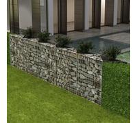 vidaXL Panier gabion Jardinière 142537 Acier galvanisé maille soudée 300x30x100 cm