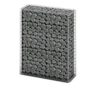vidaXL Panier de Gabion avec Couvercle Fil Galvanisé 100x80x30 cm Clôture