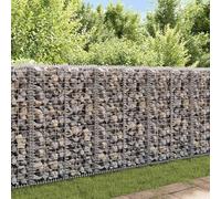 Panier de Gabion avec Couvercle Fil Galvanisé 100x100x30 cm Clôture vidaXL