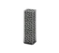 vidaXL Panier de gabion Base pour mur 100 x 30 x 30 cm Fil galvanisé avec couvercle