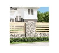 vidaXL Panier de gabion avec couvercle 141042 - fil galvanisé 150 x 100 x 30 cm