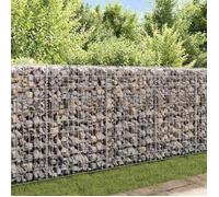 Panier de gabion en acier galvanisé - VIDAXL - 120x30x50 cm - Argenté - Maille 10x5 cm - Diamètre du fil 3,5 mm