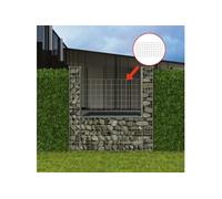 vidaXL Panier de gabion Forme d'U Acier 160x20x150 cm Clôture Bordure de jardin