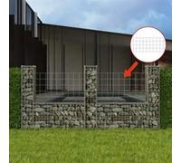 vidaXL Panier de Gabion en U Acier 240x20x100 cm Clôture de Jardin Décoration