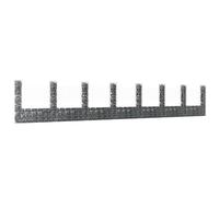 Panier de Gabion en Forme de U avec 2 Poteaux Fer 140x20x100 cm Jardin vidaXL