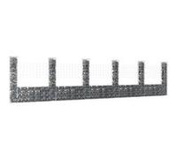 vidaXL Panier de Gabion en Forme de U avec 6 Poteaux Mur de Soutènement Barrière de Jardin Patio Projets de Jardinage 151286