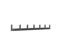 Panier de gabion en forme de U avec 7 poteaux Fer 740x20x100 cm