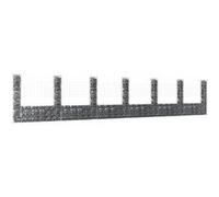 vidaXL Panier de gabion en U avec 7 poteaux fer 740x20x150 cm 151287