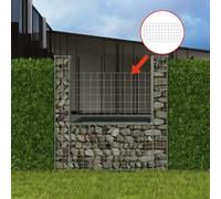 Panier de Gabion Forme d'U Acier 160x20x150cm Clôture Bordure de Jardin vidaXL