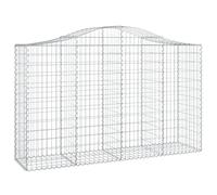 Panier de gabions arqué 200x50x120 140 cm Fer galvanisé