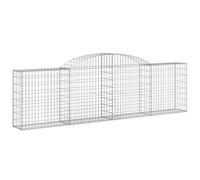 vidaXL Panier de gabions arqué 300x30x80 100 cm Fer galvanisé