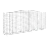 Panier de gabions arqué 400x50x160 180 cm Fer galvanisé