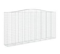 Panier de Gabions Arqué Cage à Gabion Mur de Gabion Panier à Pierre Gabion pour Pierre Jardin Patio Extérieur 153420
