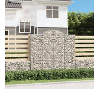 Panier de Gabions Arqué Cage à Gabion Panier à Pierre Fer Galvanisé vidaXL