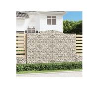 vidaXL Panier de Gabions Arqué, Mur de Soutènement Insonorisant, Cage de Gabion, Gabion pour Pierre, Décoration de Jardin 153520