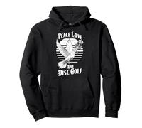 Panier de golf Peace Love Disc Vintage Blanc colombe oiseau Sweat à Capuche