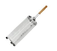Panier de gril pour barbecue, paniers de gril - Paniers de cage pour grillades Filet de barbecue enroulable - BBQ Grill Roaster pour barbecue pour crevettes Légumes Veggie