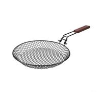 Panier de grillade pliable robuste en acier inoxydable 304 pour steak crevette hamburger - Accessoires de barbecue portables 56,5 x 31 cm