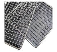Panier de grillage antiadhésif en acier inoxydable for barbecue, tapis de grillage for viande, légumes, steak, pique-nique, fête, barbecue(B-45x30cm)