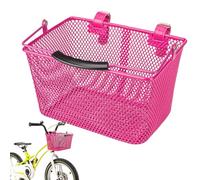 Panier de Guidon - 24,5 x 14 x 14 cm, Support Compact, Organiseur en métal ferreux, Support de Rangement pour vélos pour avec poignée de Transport | Récipient pour Jouets et collations