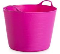RED HOG Container Bucket Basket Flexible Flexi Multifunctional, Ecurie, Jardin, Garage, Alimentation Animale, Stockage, Transport, Arrosage, Lavage, Résistance 120 kg, 44x33x35cm 42L Pistache