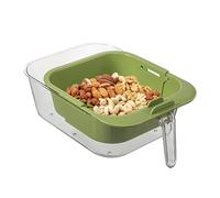 Panier de lavage de fruits et légumes, récipient à collation double couche - Panier à double couche | Panier à linge avec filtre d'évacuation pour cuisine, salle de bain, bureaux