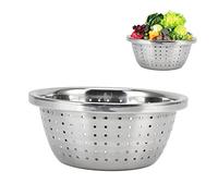 Panier de lavage de légumes en acier inoxydable, passoire à riz, passoire à pâtes et légumes, 7 pouces, 18 cm, sert également de récipient de stockage pour bassin d'égouttage et (30cm)
