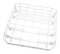 Panier de lave vaisselle inférieur blanc Lave-vaisselle 34420310 PROLINE, TECNOLEC, CONTINENTAL EDISON, CURTISS, URANIA - 295398 Blanc G